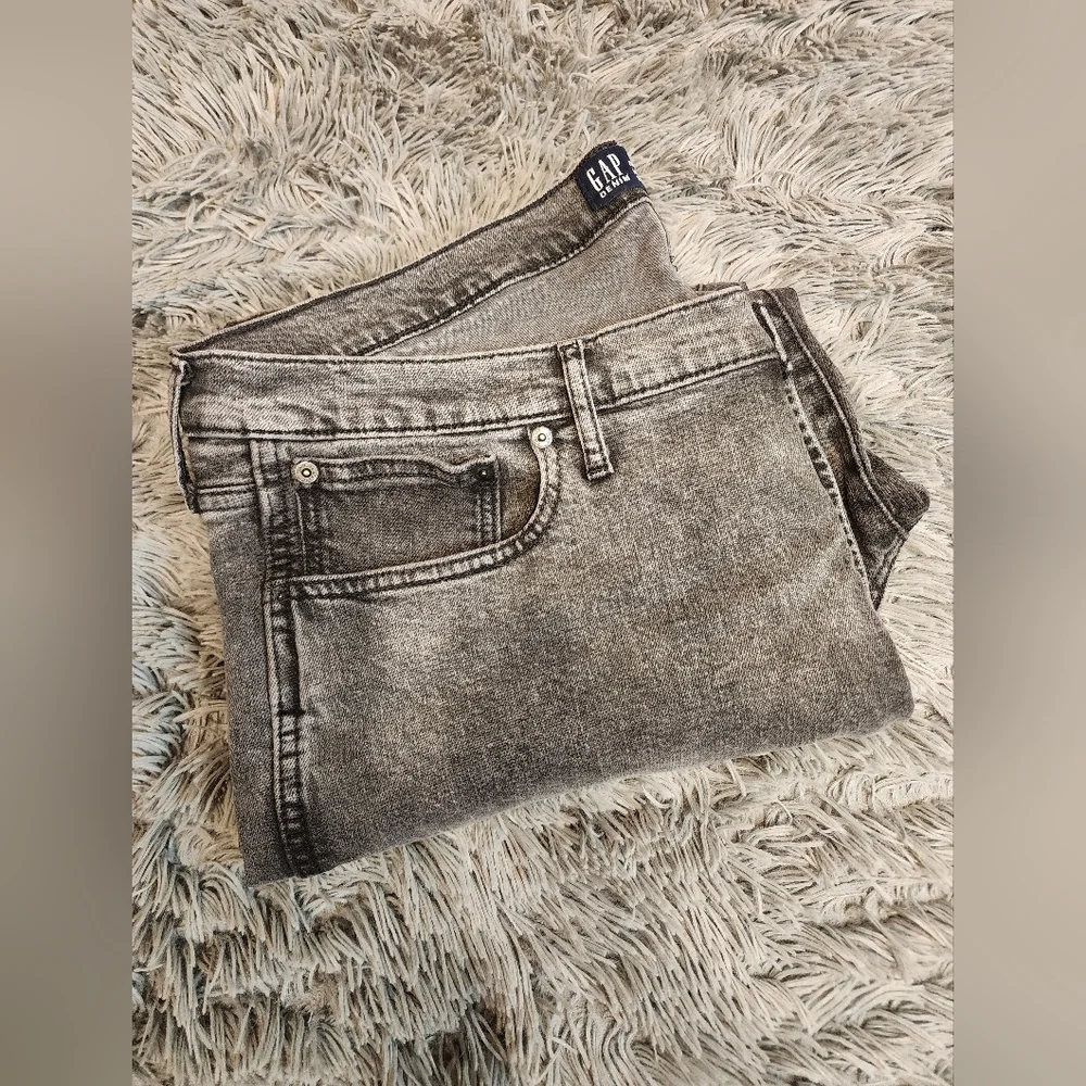 Gap Vintage Slim Button Fly Blackwash Demin - Picture 7 of 7